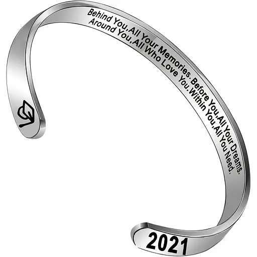 Vistaric Надихаючі браслети-манжети для жінок Мама Сестра Найкраща подруга Подруга Подарунки на її день народження Дружба Ювелірні