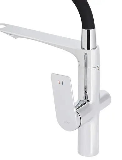 Смеситель для кухни Qtap Vlasta New с гибким изливом с подключением для питьевой воды QTVLA364CRM45648 - фото 3