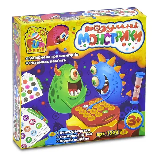 Настольная игра Fun Game "Умные монстрики" 7329
