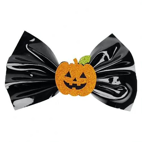 Заколка Бант з гарбузом - фото 1