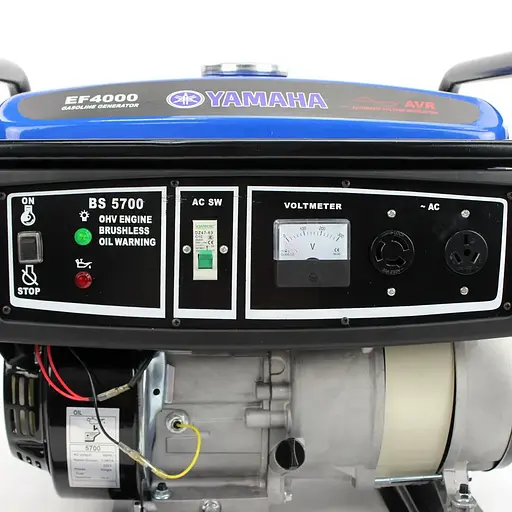 Генератор бензиновий YAMAHA EF4000 4.0/3.5 кВт, ручний стартер, мідна обмотка, чистий синус - фото 7