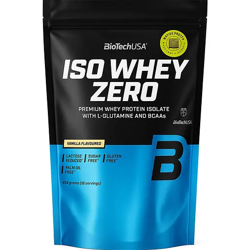 Протеин BiotechUSA Iso Whey Zero 454 г vanilla