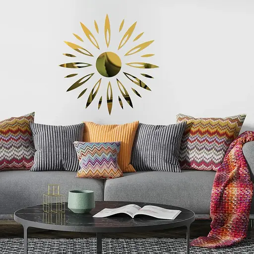 Дзеркальний декор Wall Sticker SW-00002522 акриловий самоклеючий 25 шт. золото - фото 6