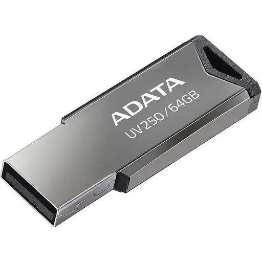 Флеш-накопитель ADATA USB 2.0 AUV 250 64Gb черный - фото 1