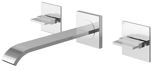 Смеситель для умывальника Kohlman Axis chrome + BOX скрытого монтажа QW193N Хром - фото 1