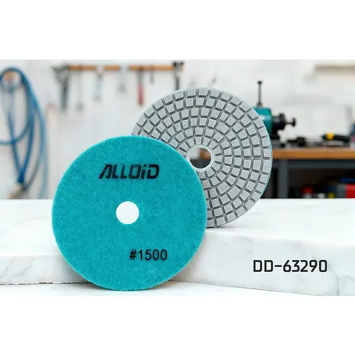 Круг алмазний Alloid Building Tools шліфувальний на липучці 100 мм зерно 1500 (DD-63290) - фото 7