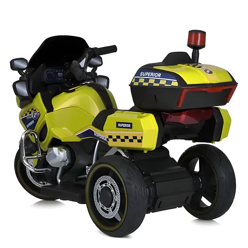 Електромобіль дитячий Bambi Мотоцикл M 6012EL-6 триколісний на двох моторах та підсвічуванням - фото 3