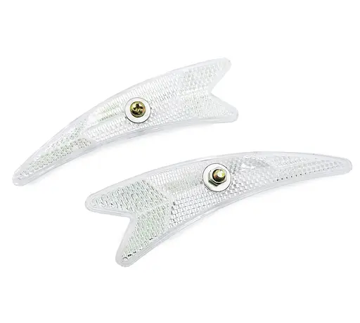 Катафоты (светоотражатели) на спицы колеса велосипеда белый (G0001049) - фото 2