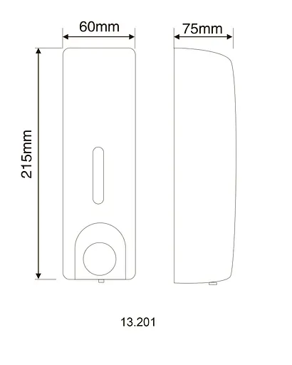 Дозатор для рідкого мила Hotec 13.201 ABS White, Білий - фото 5