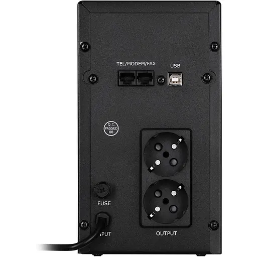 Источник бесперебойного питания 2E DD2000, 2000VA/1200W, LCD, USB, 2xSchuko - фото 3