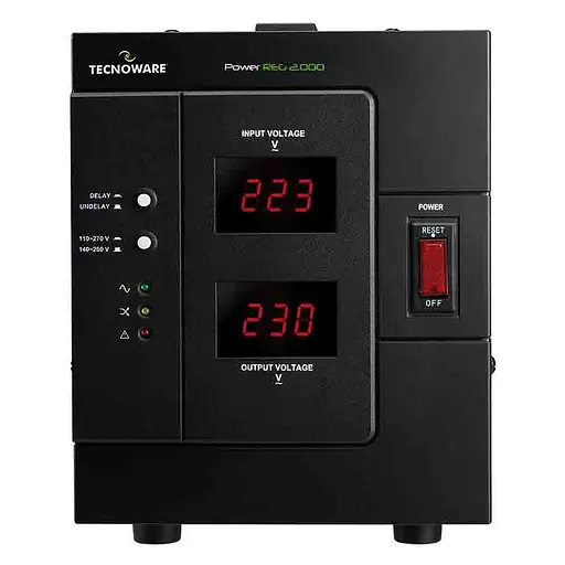 Стабілізатор напруги Tecnoware Power Reg 2000 2000VA 1600W 150Vac-270Vac - фото 3
