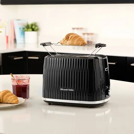Тостер Russell Hobbs Eden 800 Вт пластик підігрів розморожування чорний - фото 7