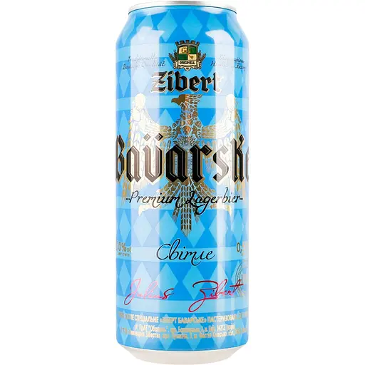 Уцінка. Пиво світле Zibert Bavarske спеціальне пастеризоване 5% 0.5 л
