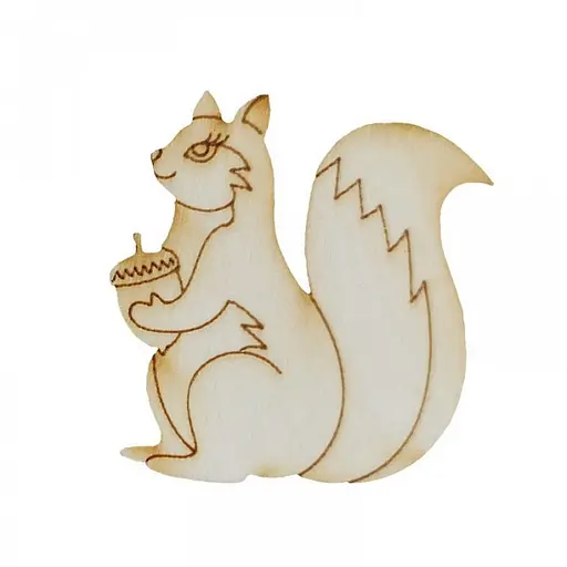 Набір дитячої творчості Розпис по дереву "Магніти-лісові мешканці" РД-006 - фото 4