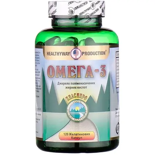 Дієтична добавка Healthyway Production Омега-3, 120 капсул - фото 1