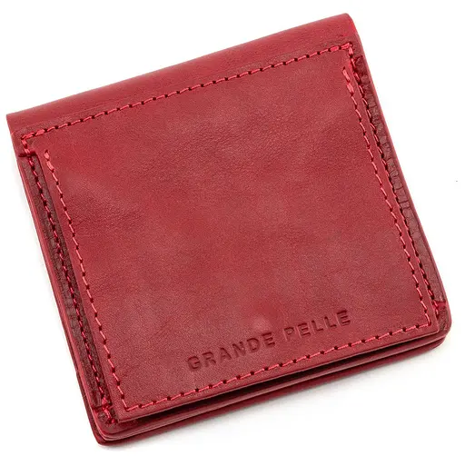 Женский кожаный кошелек Grande Pelle 11.5х11.5х3 см acs0024517 - фото 5