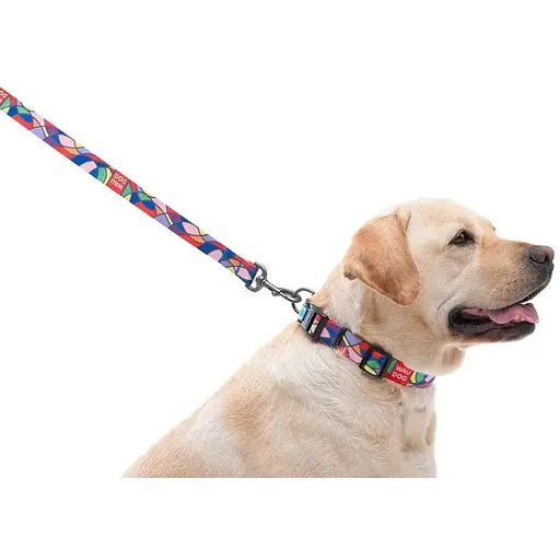 Повідець для собак Waudog Nylon нейлоновий, малюнок "Вітраж" - фото 3