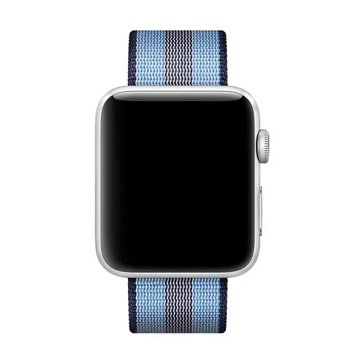 Ремінець Creasted для годинника Apple Watch 38 мм 40 мм нейлоновий з пряжкою, Blue with dark blue - фото 2