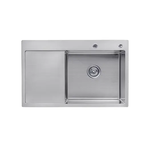 Кухонная мойка Kroner KRP Gebürstet-7849RHM (3,0/1,0 мм) CV025276, Нержавеющая сталь - фото 1