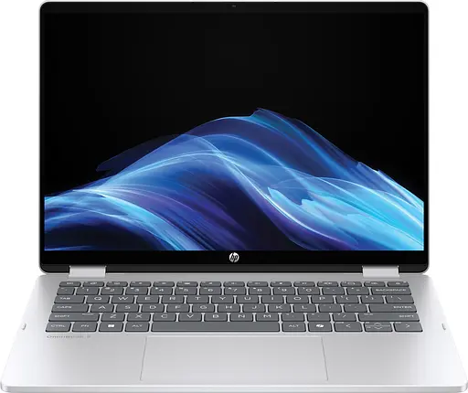 Ноутбук HP OmniBook 5 Flip x360 14-fp0026ua 14"2K IPS Ts,300n/Core7-150U/24Gb/SSD512Gb/IntGr/DOS/Серебристый