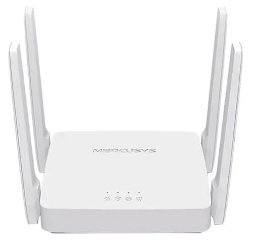 Маршрутизатор Mercusys AC10 Wi-Fi 802.11b/g/a/n/ac, 2x10/100 Мбит/с LAN, 1x10/100 Мбит/с WAN, 4 внешних антенны - фото 1