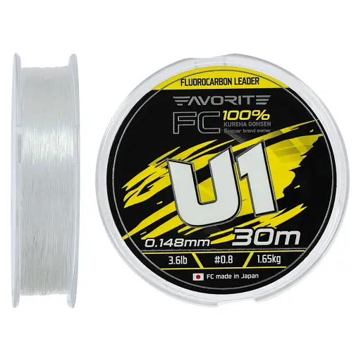 Флюорокарбон Favorite U1 FC 30 м 0.8/0.148 мм 3.6 lb/1.65 кг