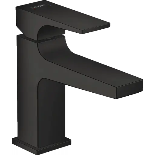 Змішувач Hansgrohe Metropol 100 для умивальника з донним клапаном push-open Matt Black 32500670 Чорний матовий - фото 1