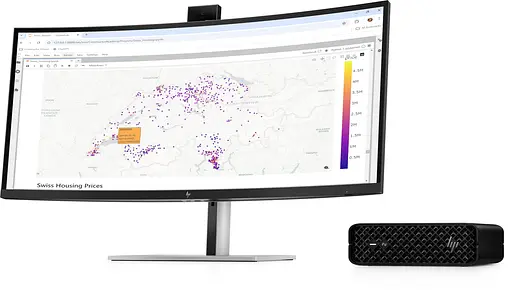 Рабочая станция HP (Hewlett-Packard) Z2 Mini G1i, Intel U7-265, 16 ГБ, F512 ГБ, NVD A400-4, WiFi, Win11P - фото 4