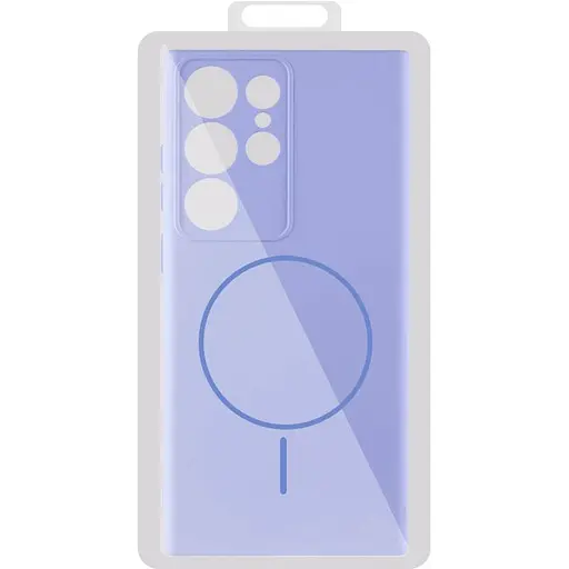 Чехол Silicone Cover Lakshmi Full Camera (AA) with MagFit для Samsung Galaxy S23 Ultra Сиреневый / Dasheen - фото 5