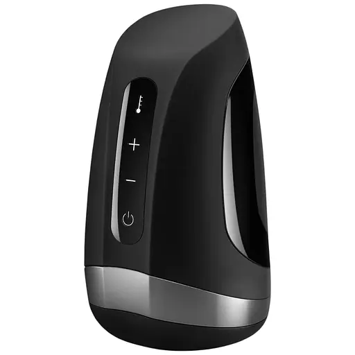 Мастурбатор Satisfyer Men Heat Vibration, імітатор мінету з підігрівом, вібрацією для стимуляції головки