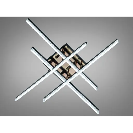 Світлодіодна стельова люстра Romin чорна 60 Вт до 10 м² - фото 1