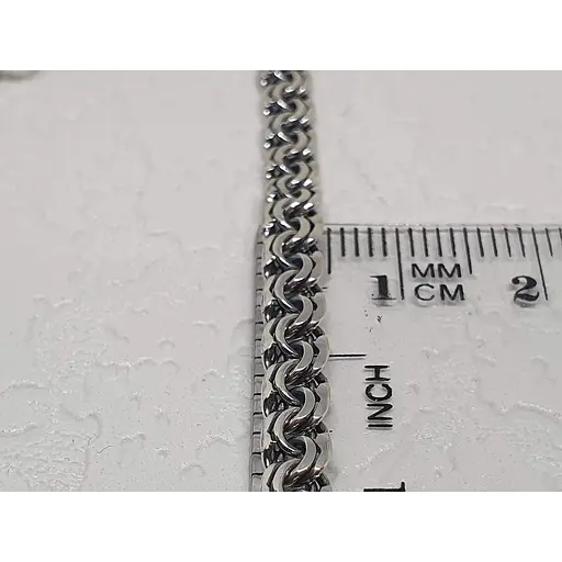 Серебряный браслет Стерлинг 9 (Бисмарк). 51641 21,5 - фото 3