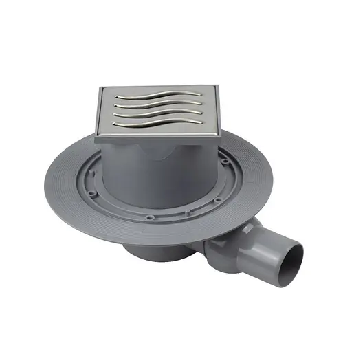 Трап для душа Pestan Confluo Dry-1 горизонтальный с фланцем 10х10 см 30412 - фото 1