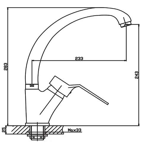 Змішувач для кухні Haiba ZEON 777 HB0416 - фото 2