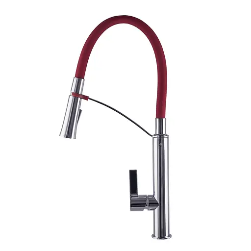 Смеситель для кухни Topaz Sardinia TS 8817-H23-R-S Красный - фото 1