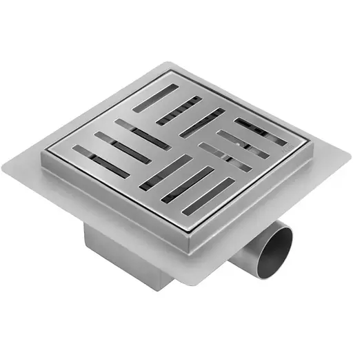 Трап для душа Rea Cross 15x15 nickiel brushed REA-G6201 - фото 1