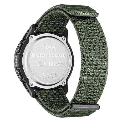 Годинник чоловічий водостійкий тактичний North Edge Terrax Green (2 ремешка) - фото 3