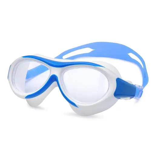 Дитяча маска для плавання Renvo Karu JR Anti-fog білий синій OSFM (1SM100-0403) - фото 1