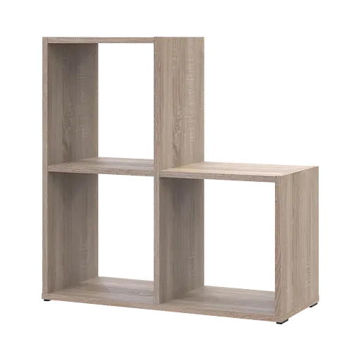 Стеллаж Doros Степь 2х2 Дуб сонома открытый 69х28.8х71.4 (41516155) - фото 3