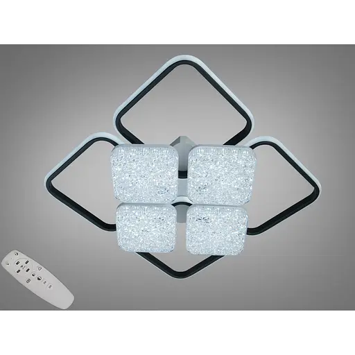 Люстра стельова Diasha LED біла чорна 130W димер - фото 1