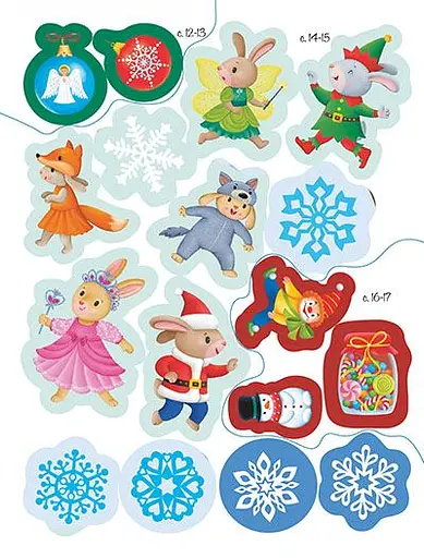 Різдвяні наліпки. Моя сніжна книжка наліпок - фото 6