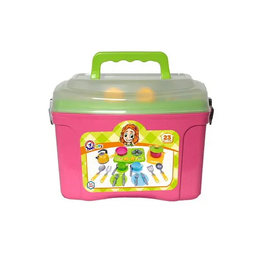 Игровой набор "Посудка в ящичке" ТехноК 2407TXK 23 предмета - фото 2