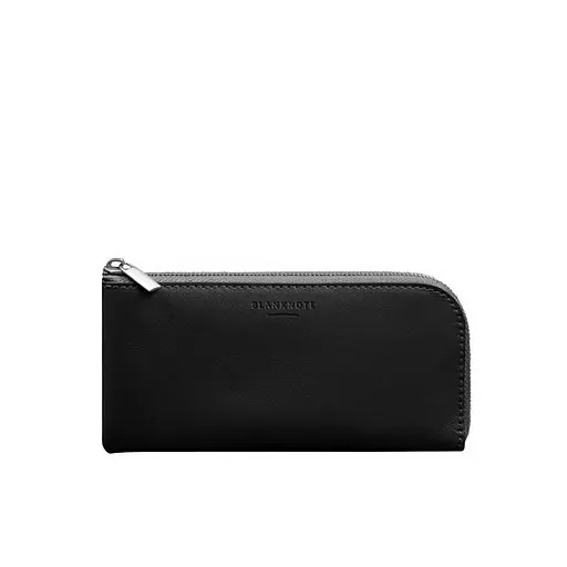 Кожаный портмоне-купюрник на молнии 14. черный - фото 11