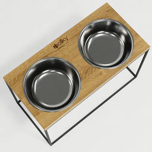 Hollky Base XXL40 — миски на підставці для дуже великих собак (2 × 2,8 л) - фото 5