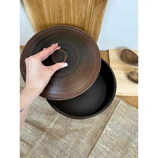 Супник 2.5 літра керамічний (глиняний) гладкий - фото 7