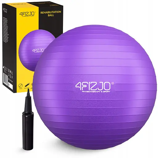 М'яч для фітнесу (фітбол) 4FIZJO 85 см Anti-Burst Violet (P-5905973404846) - фото 1