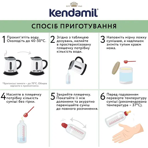 Органическая сухая молочная смесь Kendamil Organic 1 0-6 міс. 1.6 кг (2 шт. х 800 г) - фото 5