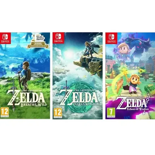 Гра The Legend of Zelda Trilogy Breath of the Wild + Tears of the Kingdom + Echoes of Wisdom (російські версії/російські субтитри) (Nintendo Switch)