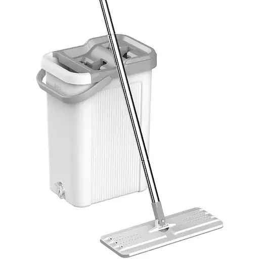 Набор для уборки Teesa New Clean R19 ведро с отжимом + швабра - фото 1