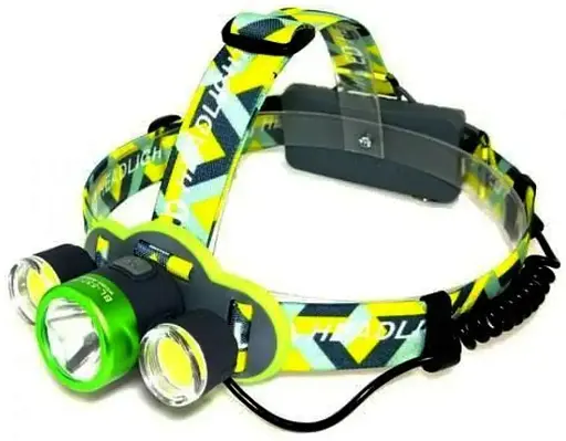 Фонарь налобный WD RB-125 универсальный мощный для рыбалки T6 + 2COB Zoom Зум - фото 3